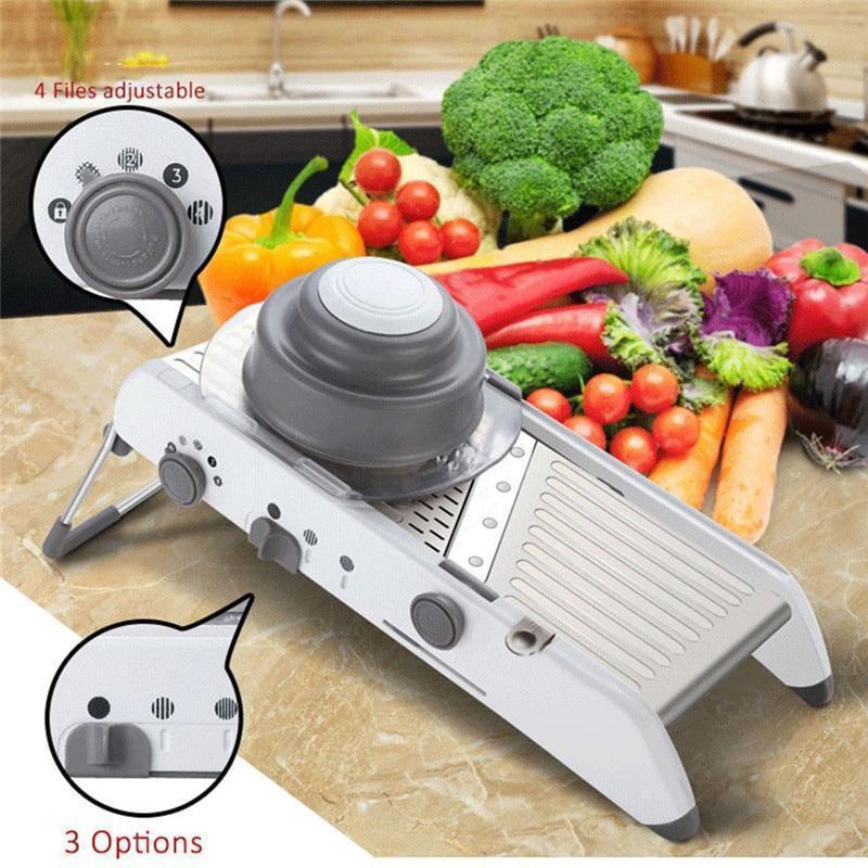 ADJUSTABLE MANDOLINE SLICER PROFESSIONAL GRATER