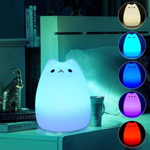 Premium 7 Colors Cat LED USB Children Animal Night Light