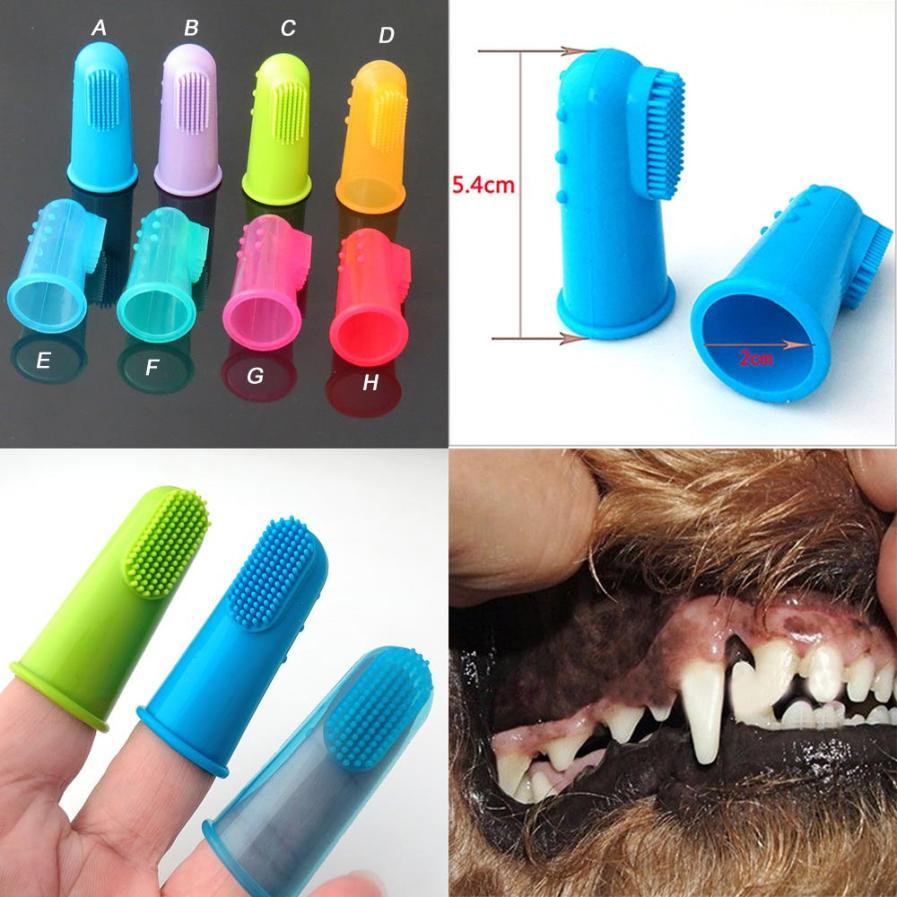 Super Soft Pet Finger Toothbrush Teddy Dog Brush