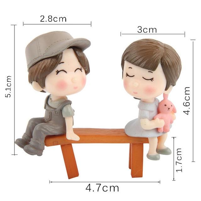 Lovers Couple Chair Figurines Miniatures