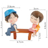 Lovers Couple Chair Figurines Miniatures