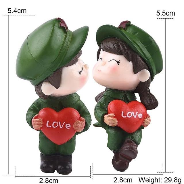 Lovers Couple Chair Figurines Miniatures