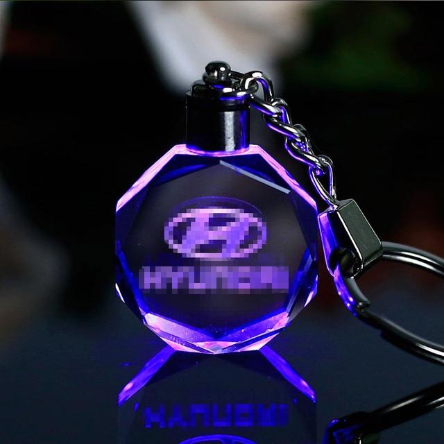 Famous or Custom Car Logo Crystal Crafts With Changing Colorful LED Light