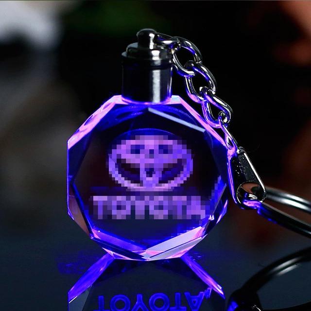 Famous or Custom Car Logo Crystal Crafts With Changing Colorful LED Light