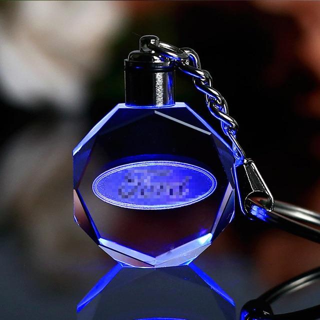 Famous or Custom Car Logo Crystal Crafts With Changing Colorful LED Light